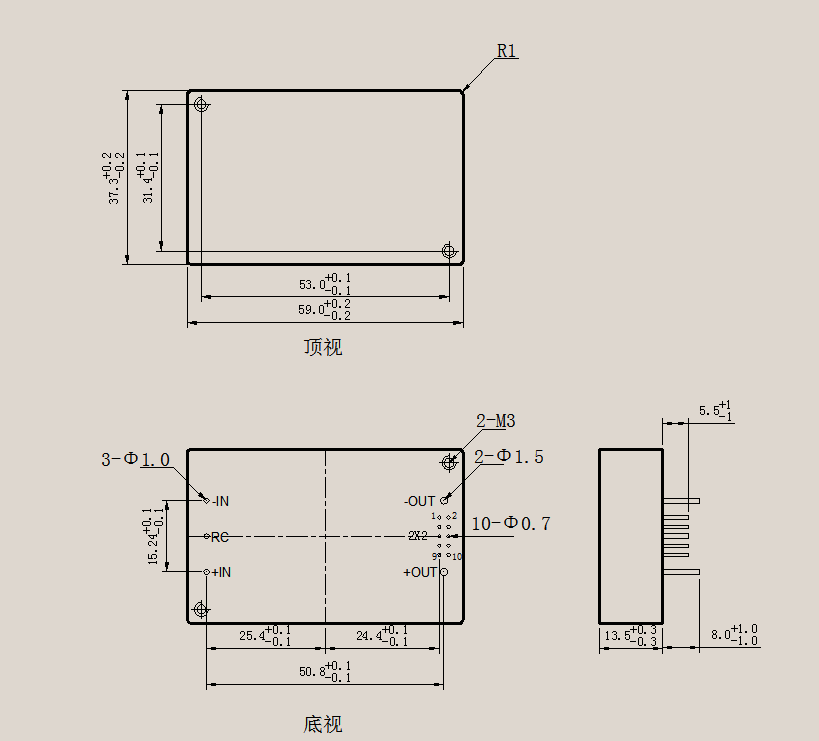 2812x-420x · 2025V2 · Mechanical dimensions